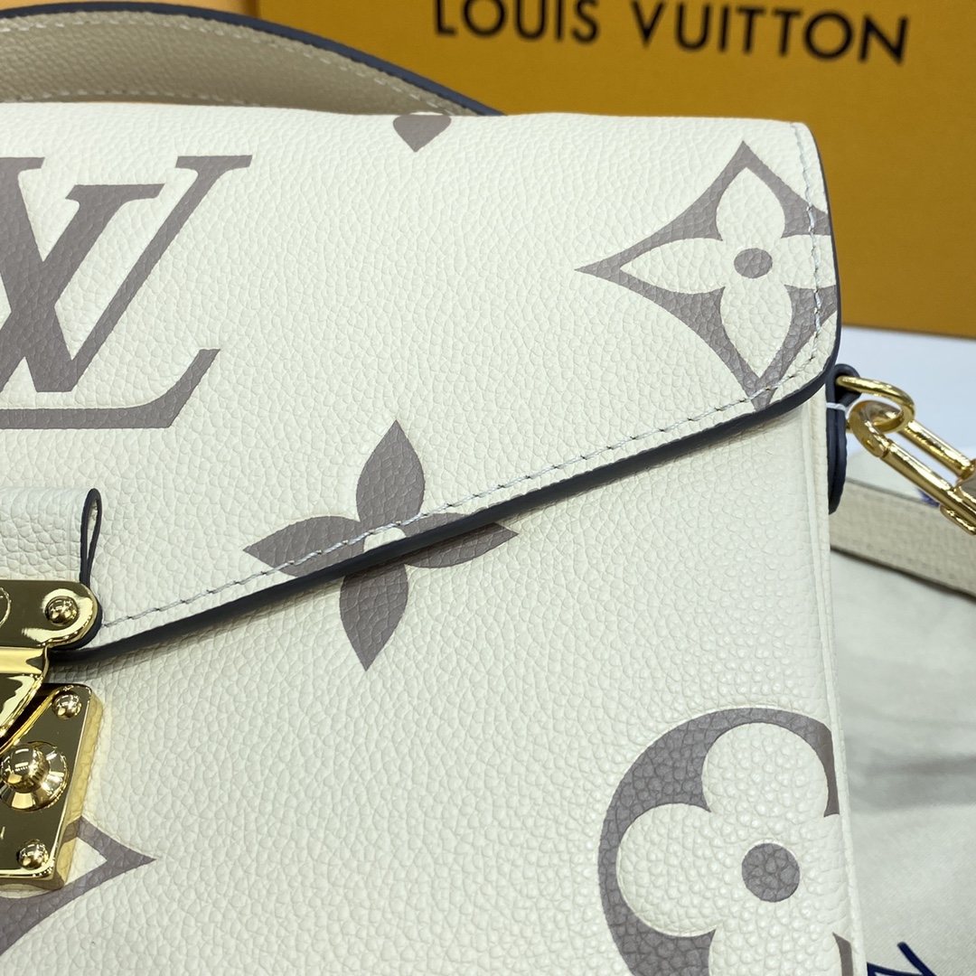 Louis Vuitton POCHETTE METIS Handbag Monogram Empreinte M45596 Beige